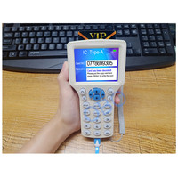 Kopiarka do kart, 10 angielskich częstotliwości, RFID, NFC, duplikator, czytnik, zapisywanie, brelok 125KHz, 13.56MHz zaszyfrowane programowanie, USB UID 5